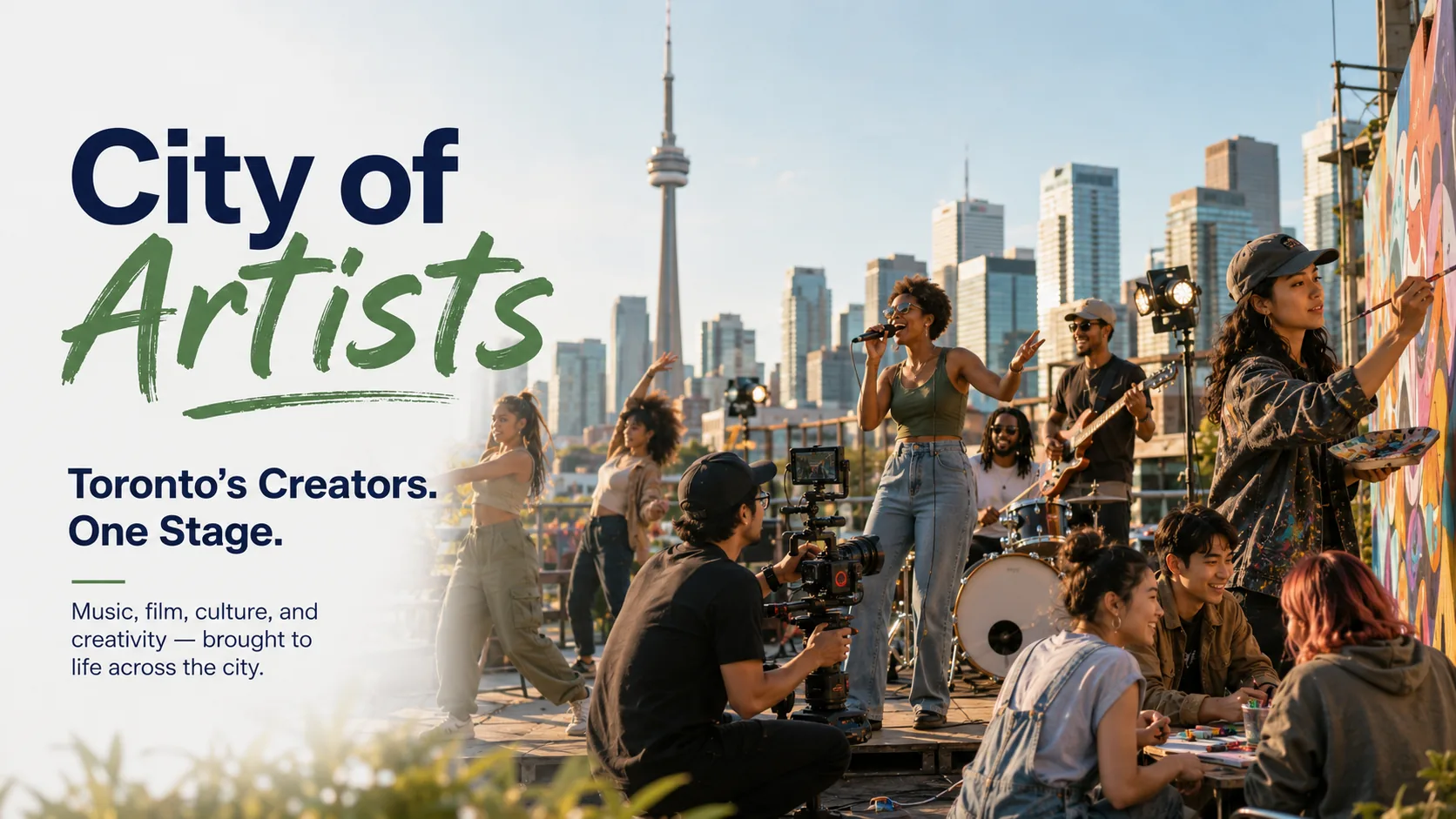 Toronto creators performing music, film, culture and mural art together on one stage.
