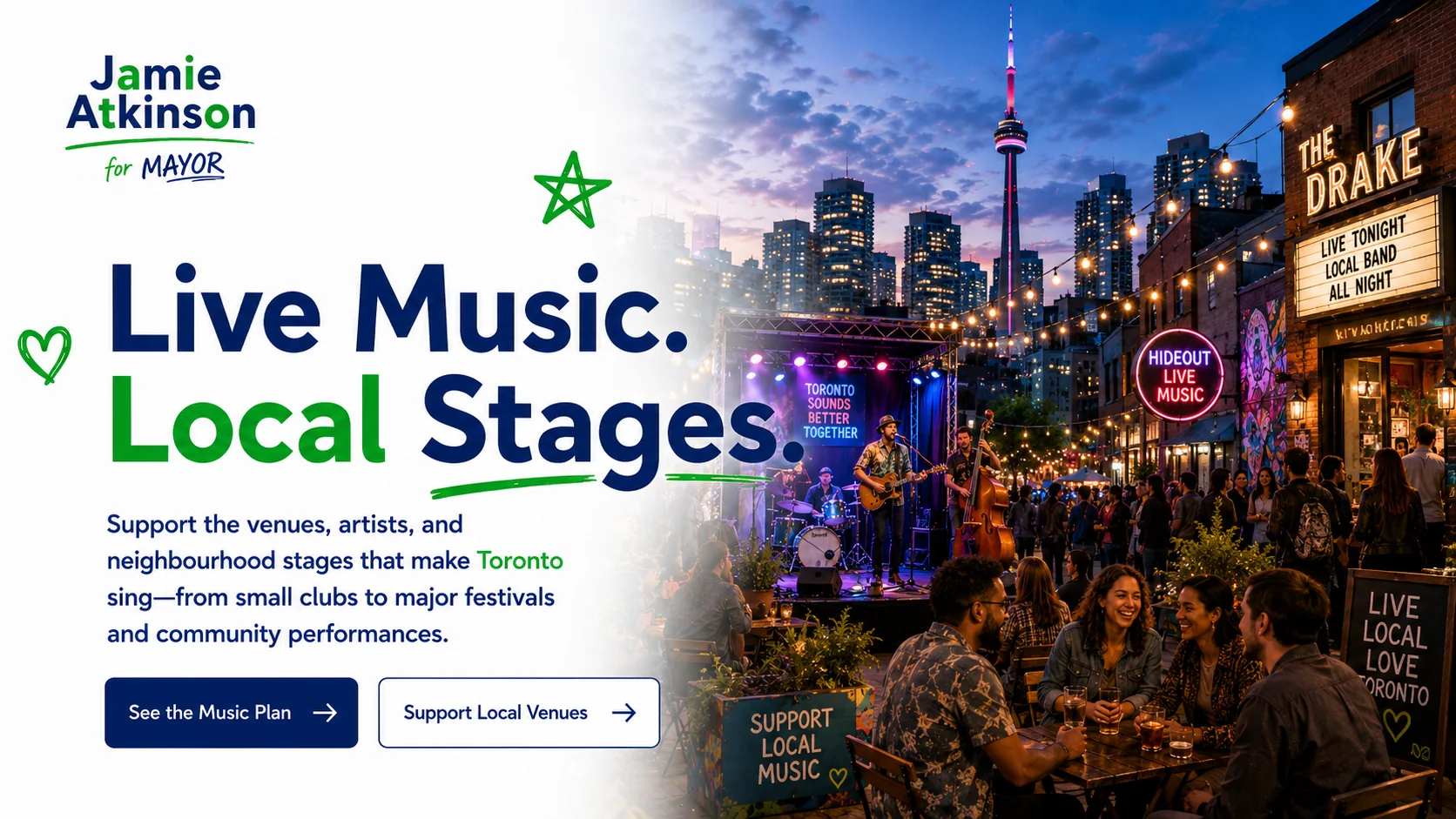 Live music local stages