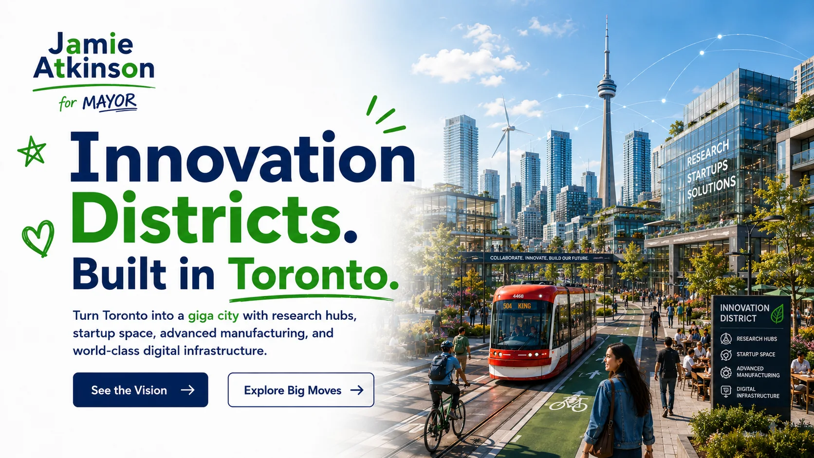 Innovation districts built in Toronto