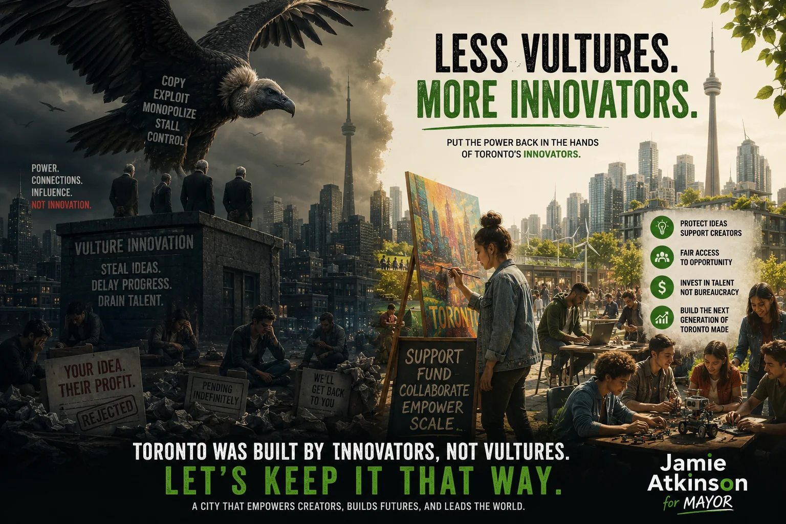 Less vultures more innovators