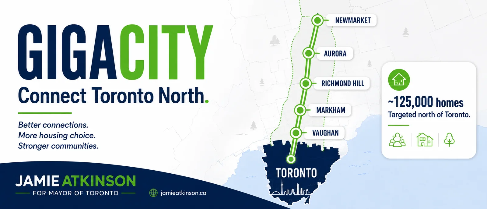 GigaCity connect Toronto north campaign graphic