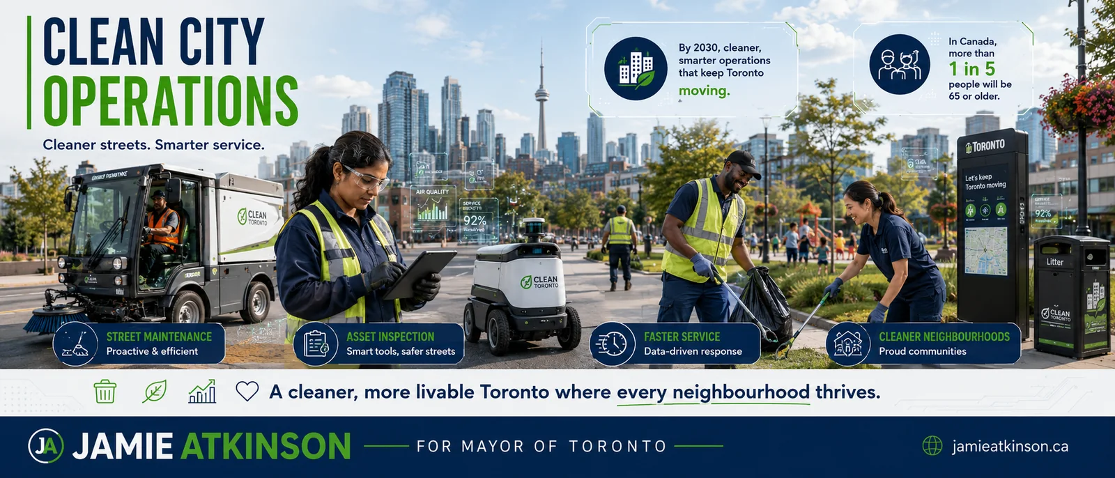 Clean city operations in Toronto