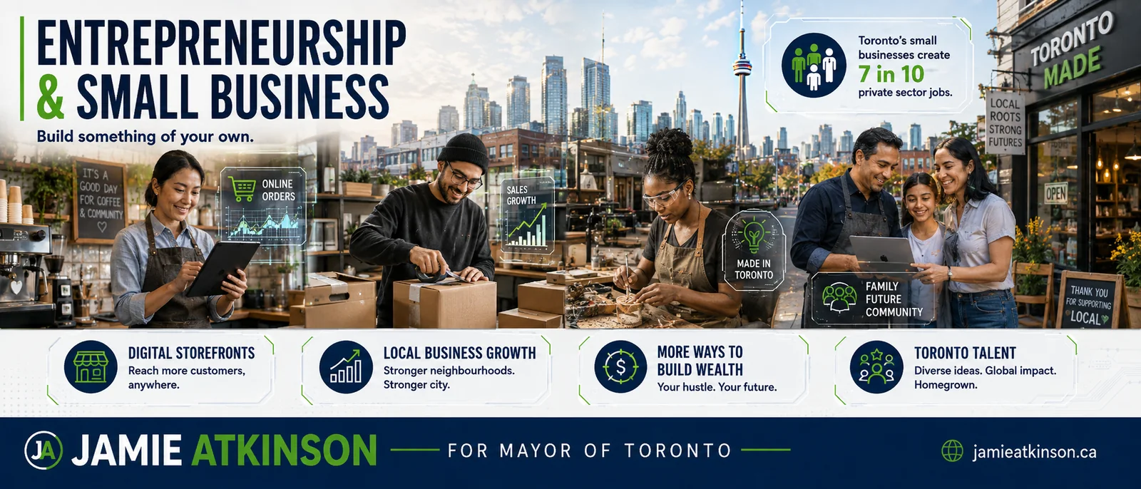 Toronto workers, businesses and entrepreneurship