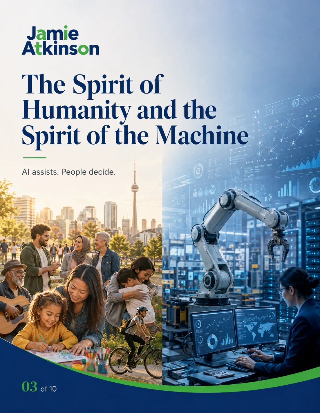 Spirit of Humanity and Spirit of the Machine campaign visual