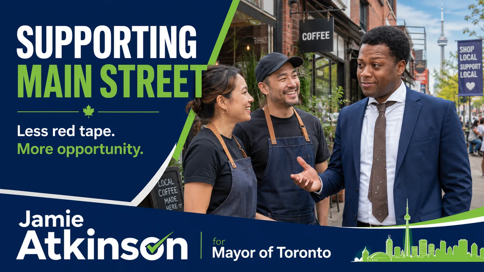 Supporting Main Street campaign visual