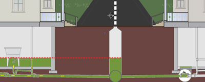 Before and after of basement flood prevention